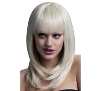 Smiffys Perruque Tanja collection Fever, blonde, dégradé effilé avec frange, 48cm / 19in
