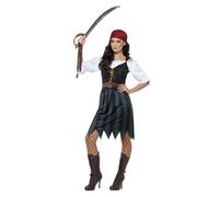 Smiffys Pirate Deckhand Costume, Blue (Size L)