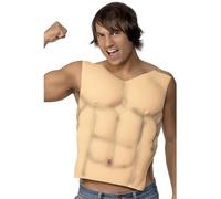 Smiffy's Faux torse musclé Poitrine d'homme EVA Halloween Abdominaux en six paquets Adulte G