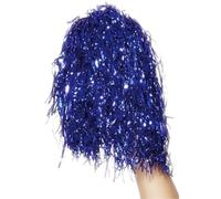 Smiffys Pompon bleu métallique, paire