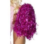 Smiffys Pompon rose métallique, paire
