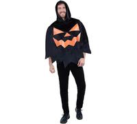Smiffys - Poncho de déguisement - Homme (Taille unique) (Noir/Orange)
