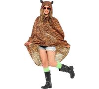 Smiffys - Poncho homme/femme unie - Fête SM123 (taille unique) (Marron/Noir)