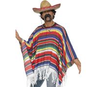 Poncho Mexicain Rainbow - SMIFFY'S - Costume adulte - Homme