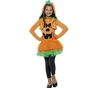 Smiffys Pumpkin Tutu Dress Costume, Orange (Size L)