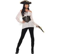 Smiffys - Robe de déguisement "Deluxe" - Femme SM1115 (S) (Blanc)