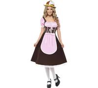 Smiffys - Robe de déguisement "Tavern" pour femme SM1337 (M) (Marron/Rose)