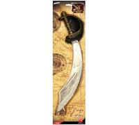 Smiffys Sabre et poche-œil de pirate, argent, sabre d'abordage, 46cm / 18in