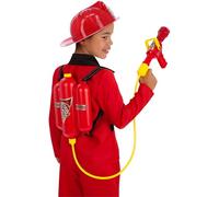 Smiffys Sac à dos de pompier Super Soaker, rouge, Longue portée