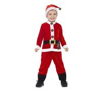Smiffys Santa Toddler Costume, Red & White (Size S)