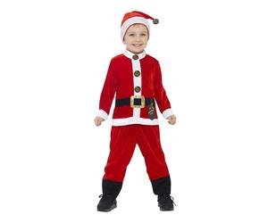 Smiffys Santa Toddler Costume, Red & White (Size S)
