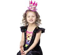 Smiffys Serre-tête avec couronne arc-en-ciel à paillettes Halloween, Carnaval