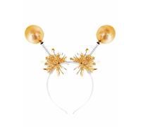 Smiffys Serre-tête boule métallique doré