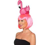 Smiffys Serre-tête de flamant rose, Rose Halloween