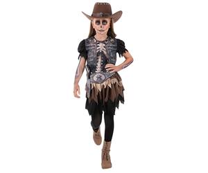 Smiffys Skeleton Cowgirl Costume