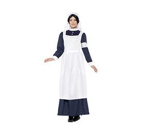 Smiffys Smiffy's Femme Great War Nurse Costume Costumes, White, L - Taille UK 16-18