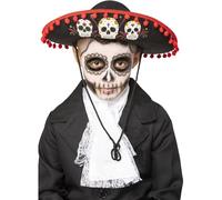 Smiffy's Sombrero Dia De Los Muertos – Enfant – Noir