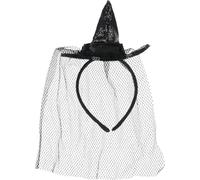 Smiffys - Sorcière Femme - Chapeau Costume - Plastique Mini SM827 (Taille unique) (Noir)