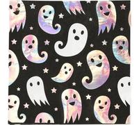 Smiffys - Spectres - Serviettes, 2 plis, pack de 8 SM529 (taille unique) (Noir/argent)