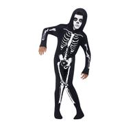 Smiffys Squelette Crâne Effrayant Tout en Un Garçon Enfant Déguisement Halloween