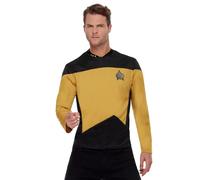 Smiffy's – Haut Star Trek Uniforme d'opérations de la Nouvelle génération Or/Noir – Halloween