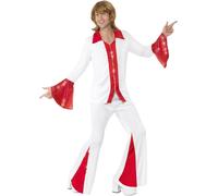 Smiffys Super Trooper Male Costume, White & Red (Size M)
