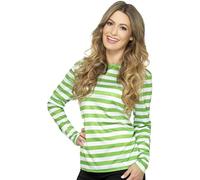 Smiffys T-shirt de clown sinistre, vert, à manches longues