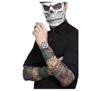 Smiffy's Tatouages Jour des morts Multicolore - Lot de 2 Halloween