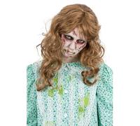 Smiffy's Perruque The Exorcist Regan – Cheveux longs, emmêlés et ondulés – Halloween