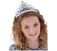 Smiffys Tiare joyaux fleuris, argent Halloween