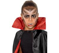 Smiffys Trousse de maquillage Enfant Vampire Halloween, aqua, Multicolore, 3 couleurs, dents de vampire, éponge en mousse, éponge et brosse