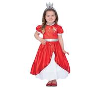 Smiffys True and The Rainbow Kingdom, costume de luxe de Grizelda, Robe, collier et bandeau de tête