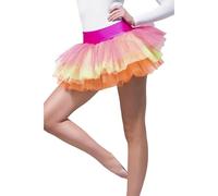 Smiffys Tutu jupon, multi couleurs, fluo, à couches