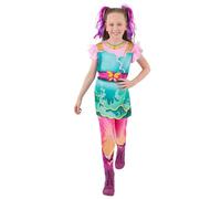 Smiffys Unicorn Academy Costume Ava pour enfants, sous licence officielle, avec combinaison imprimée colorée inspirée du personnage de la Magical Unicorn Academy, âge 4-6 ans