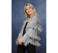 Smiffys Veste de fête guirlande Fever, Argent