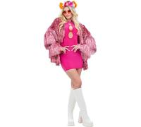 Smiffy's Veste de fête Guirlande Fever – Rose