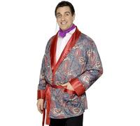 Smiffys Veste de fumeur, motif cachemire