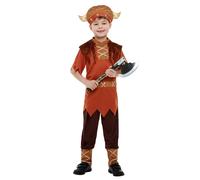 Smiffy's Costume viking brun avec haut, pantalon et chapeau – Halloween