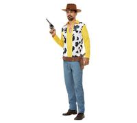 Smiffys Déguisement de cowboy de western, Haut, pantalon et ceinture Halloween