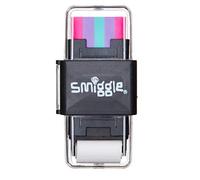 Smiggle Rouleau gomme et taille-crayon 2 en 1 de la collection cadeau Maxmilli (Noir 2021)