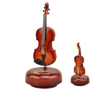 Smilbaley Boîte à Musique Violon, Décoration Imitation Violon, Décoration d'Instruments De Violon, pour Décorer Le Bureau, Le Bureau, Les Cadeaux De Vacances (Ne Nécessite Pas De Piles)