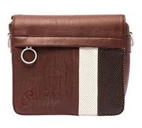 Smile Housse pour appareil photo Reflex Urban Nomad Indiana – sac messenger, marron/blanc