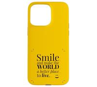 Smile and Make The World a Better Place to Live. Coque pour iPhone 15 Pro Max