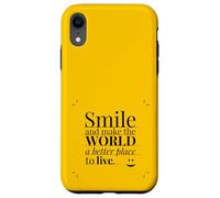 Smile and Make The World a Better Place to Live. Coque pour iPhone XR