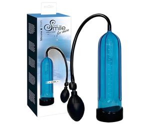 SMILE Cool - pompe à pénis - stimulation puissante - bleu