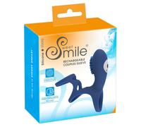 SMILE Couple - anneau pénien vibrant rechargeable (bleu)