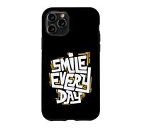 Smile Every Day Citation inspirante de Typographie Graffiti Coque pour iPhone 11 Pro