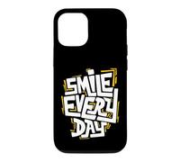 Smile Every Day Citation inspirante de Typographie Graffiti Coque pour iPhone 12/12 Pro