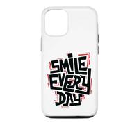 Smile Every Day Citation inspirante de Typographie Graffiti Coque pour iPhone 12/12 Pro