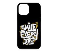Smile Every Day Citation inspirante de Typographie Graffiti Coque pour iPhone 12 Mini
